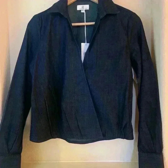 AG Adriano Goldschmied Jalin Denim Top - Picture 2 of 5